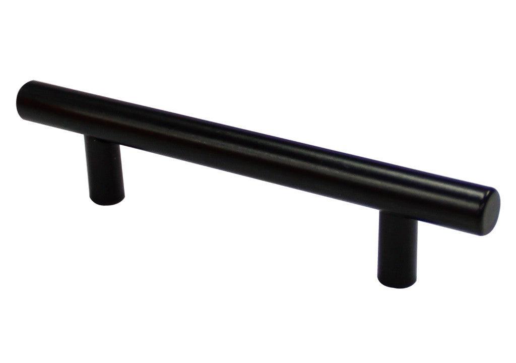 Manija 022 acero 201 cil hueca cc 160 mm negra - VIRTUAL MUEBLES