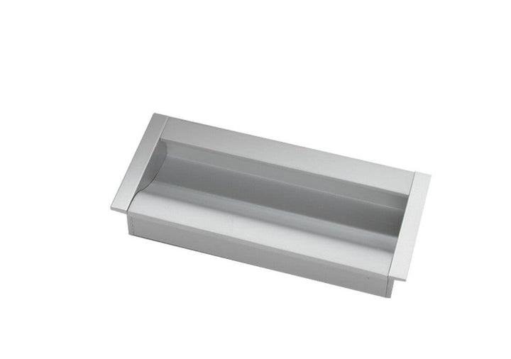 Manija aluminio rectangular de incrustar cc: 64 mm - VIRTUAL MUEBLES
