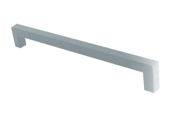 Manija aluminio barra cuadrada natural cc: 128 mm - VIRTUAL MUEBLES