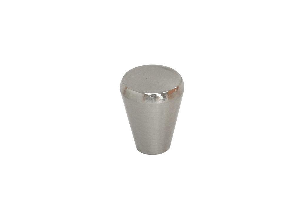 Botón zamak circular cónico niquel cepillado - VIRTUAL MUEBLES