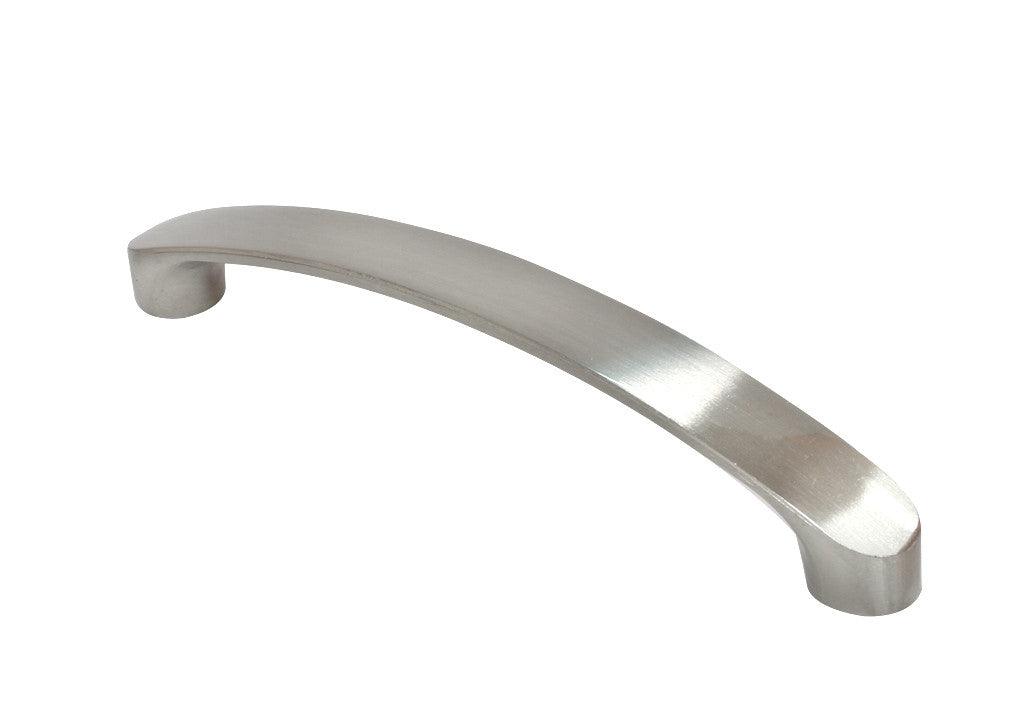 Manija aluminio en arco niquel cepillado cc 160 mm - VIRTUAL MUEBLES
