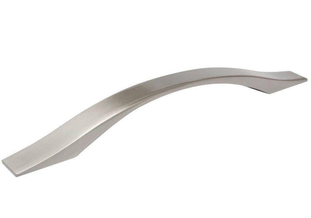 Manija aluminio plana semi arco cc 128 mm - VIRTUAL MUEBLES