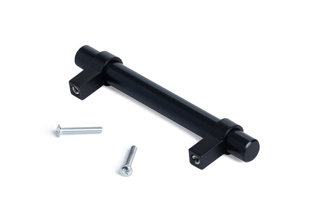 Manija 026 acero 201 cil hueca cc 128 mm negra - VIRTUAL MUEBLES