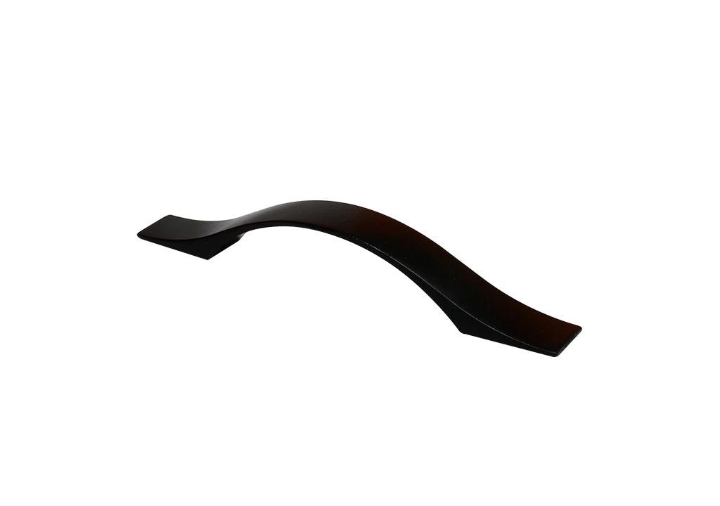 Manija 673 aluminiocc:160mmnegra - VIRTUAL MUEBLES