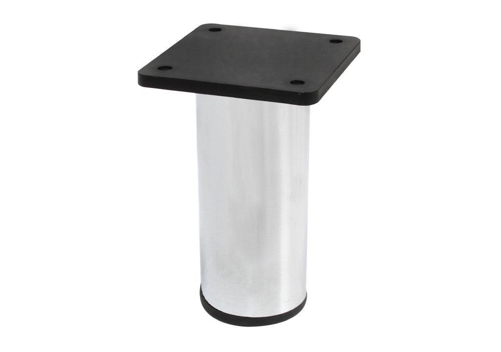 Pata 798 acero cromado h: 100 mm ø 42 mm nivelador - VIRTUAL MUEBLES