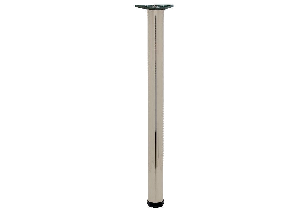 Pata acero 020 cilíndrica con nivelador para escritorio 850 - VIRTUAL MUEBLES