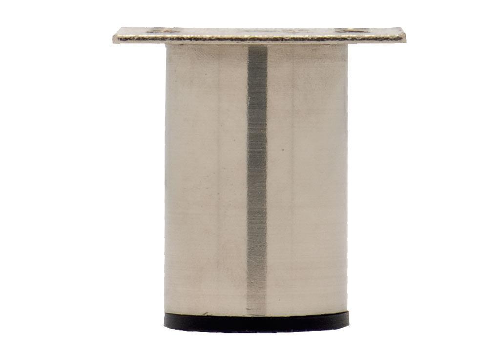 Pata 672 acero cilíndrica 100 mm - VIRTUAL MUEBLES