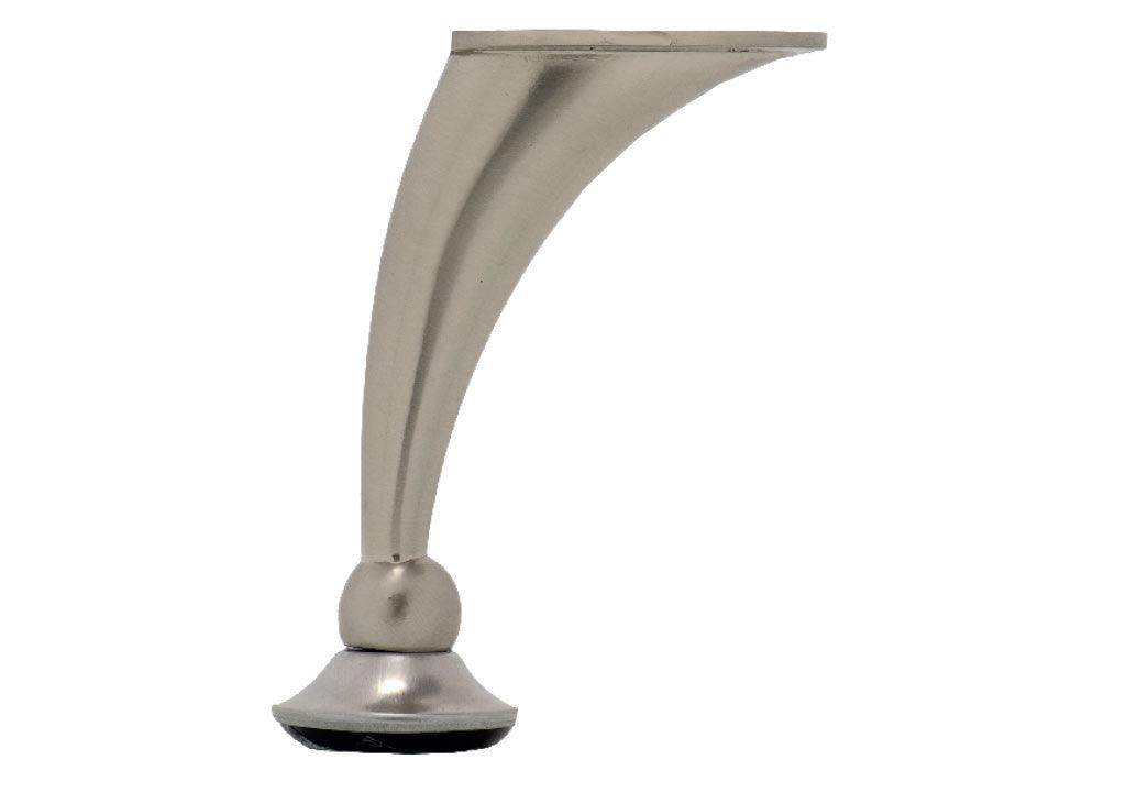 Pata zamak 737 en arco con nivelador 110 mm - VIRTUAL MUEBLES