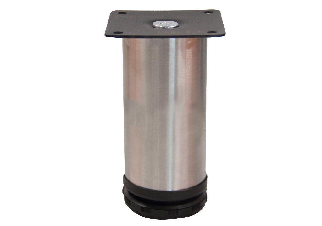 Pata 697 acero 201 con nivelador 120 mm nivelador - VIRTUAL MUEBLES