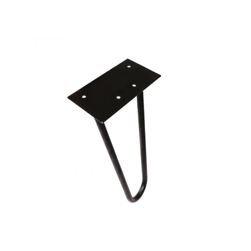 Pata 800 acero negra diagonal vintage 400mm - VIRTUAL MUEBLES