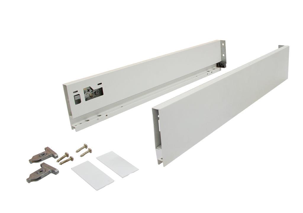 Costado metálico para slim box bajo blanco h:63mm l:400mm - VIRTUAL MUEBLES