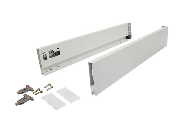 Costado metálico para slim box bajo blanco h:63mm l:450mm - VIRTUAL MUEBLES
