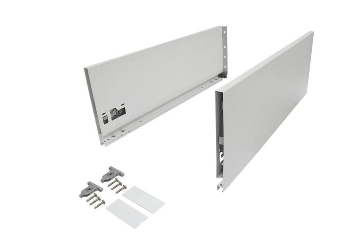 Costado metálico para slim box alto blanco h:148mm l:450mm - VIRTUAL MUEBLES