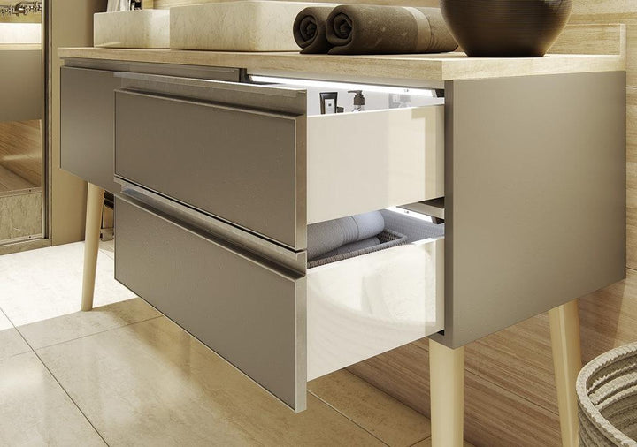 Costado metálico para slim box alto blanco h:148mm l:450mm - VIRTUAL MUEBLES