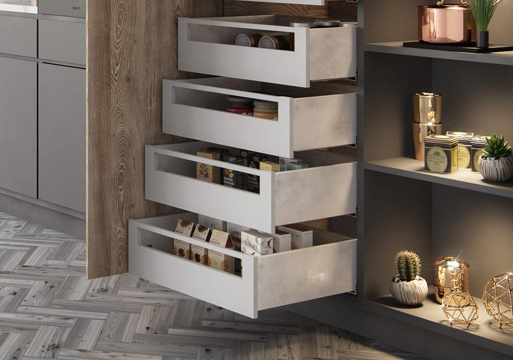 Costado metálico para slim box alto blanco h:148mm l:450mm - VIRTUAL MUEBLES