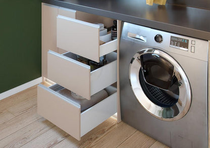 Costado metálico para slim box alto blanco h:148mm l:500mm - VIRTUAL MUEBLES