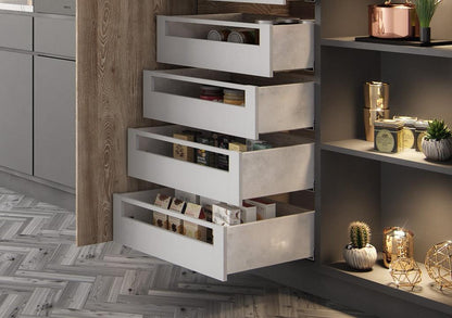 Costado metálico para slim box alto blanco h:148mm l:500mm - VIRTUAL MUEBLES