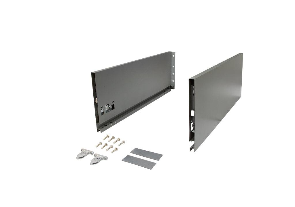 Costado metálico para slim box alto gris antracita h:148mm l:450mm - VIRTUAL MUEBLES