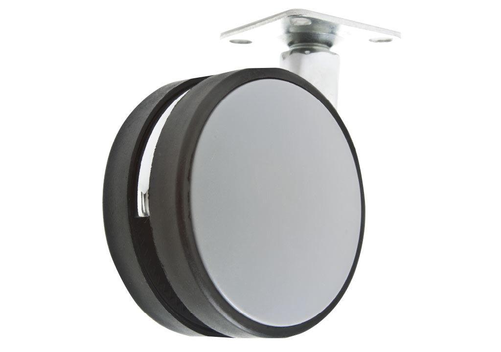 Rodachina plataforma nylon sin freno ø 82 mm - VIRTUAL MUEBLES