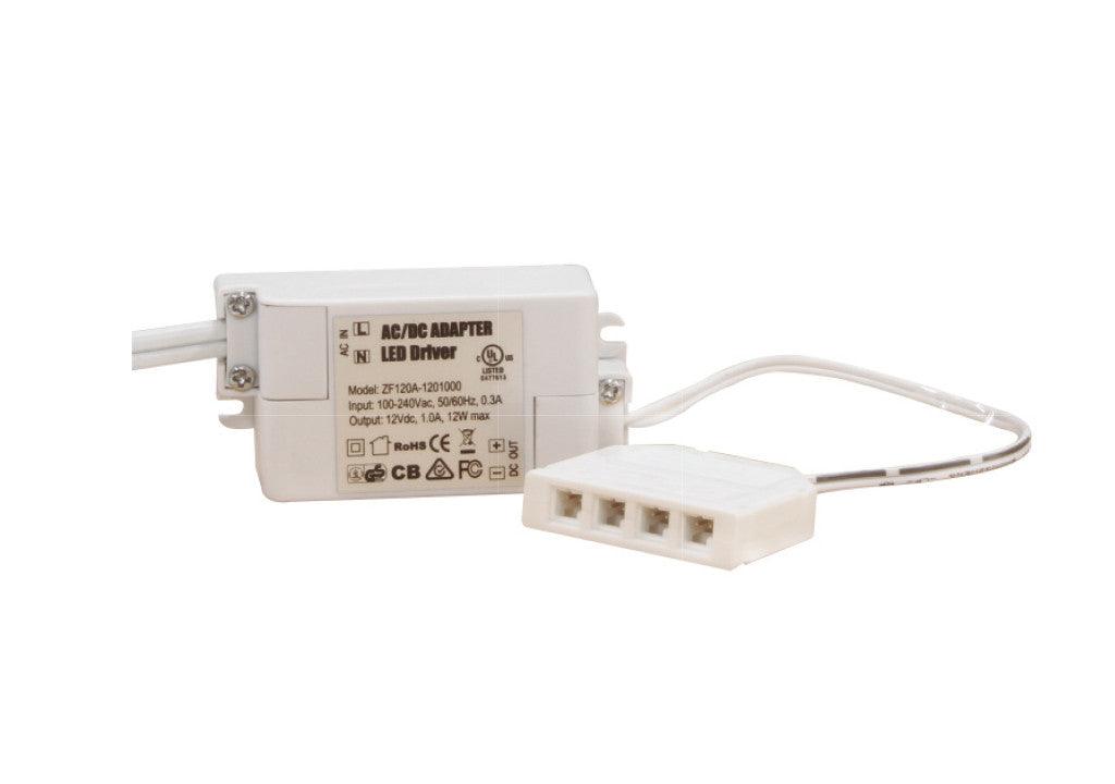 Transformador a 12 v para 6 conexiones 12 w - VIRTUAL MUEBLES