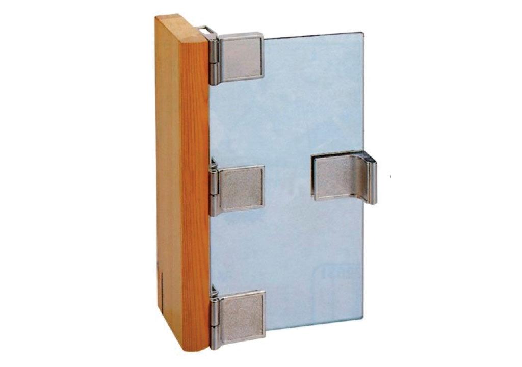Bisagra para extremos zamak puerta vidrio - VIRTUAL MUEBLES