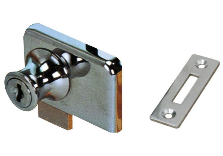 Cerradura para puerta de vidrio 410 (2 puertas) - VIRTUAL MUEBLES