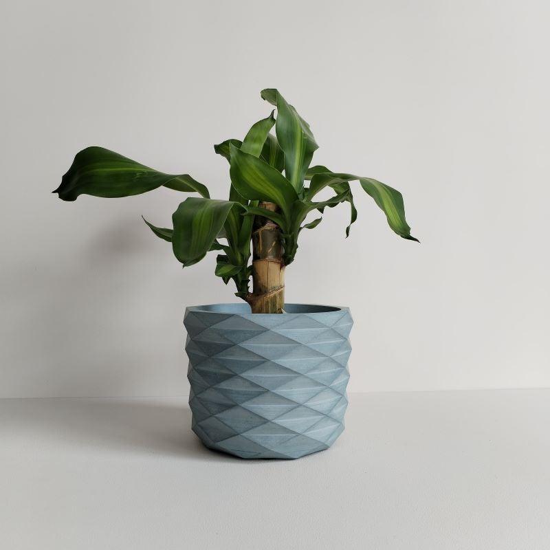 Matera Carlota Petty de Cemento 12.5x15 cm Azul petróleo - VIRTUAL MUEBLES