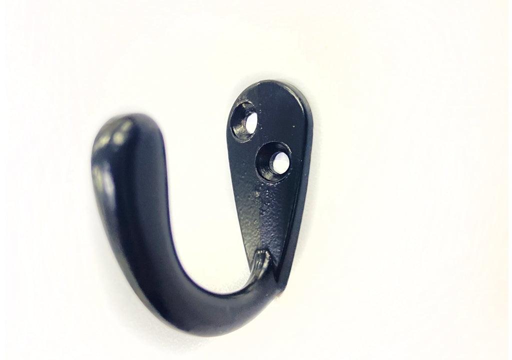 Gancho perchero zamak sencillo negro - VIRTUAL MUEBLES