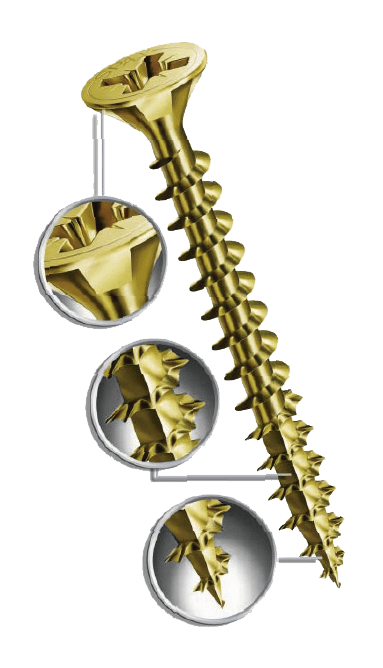 Tornillo especializado autofix 6 x 2" - VIRTUAL MUEBLES