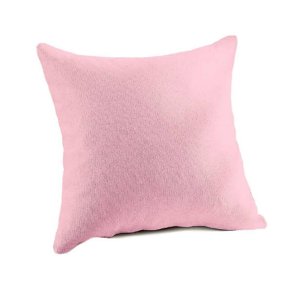 Cojin Decorativo Cuadrado En Tela Rosado - VIRTUAL MUEBLES