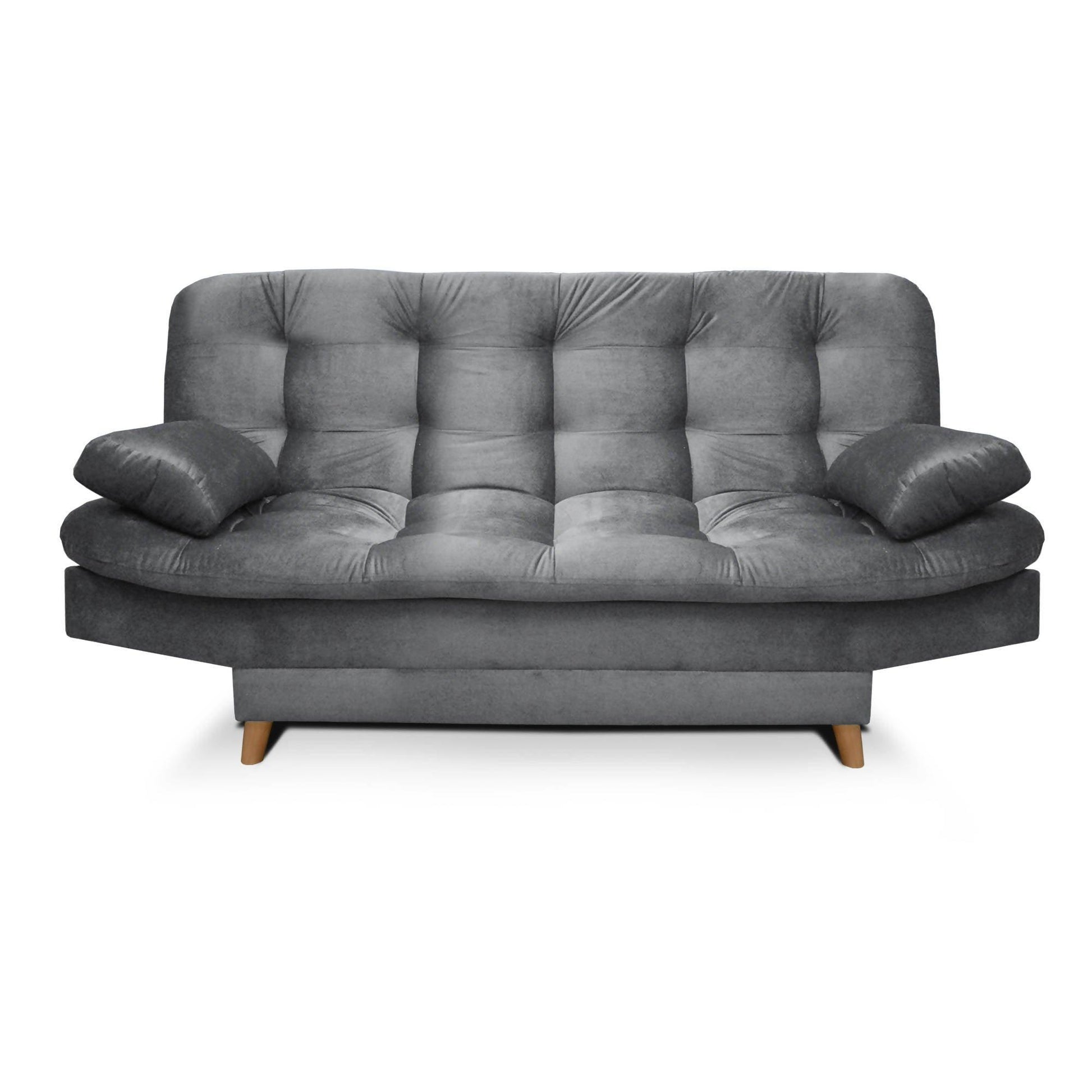 Sofácama Clic Clac Fendik 3 Posiciones Tela gris - VIRTUAL MUEBLES