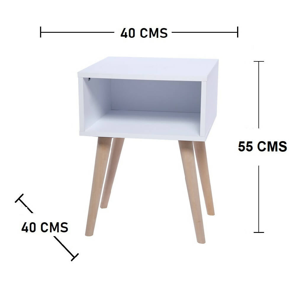 Set x dos Mesas de Noche Turku (55x40x40) Blanco