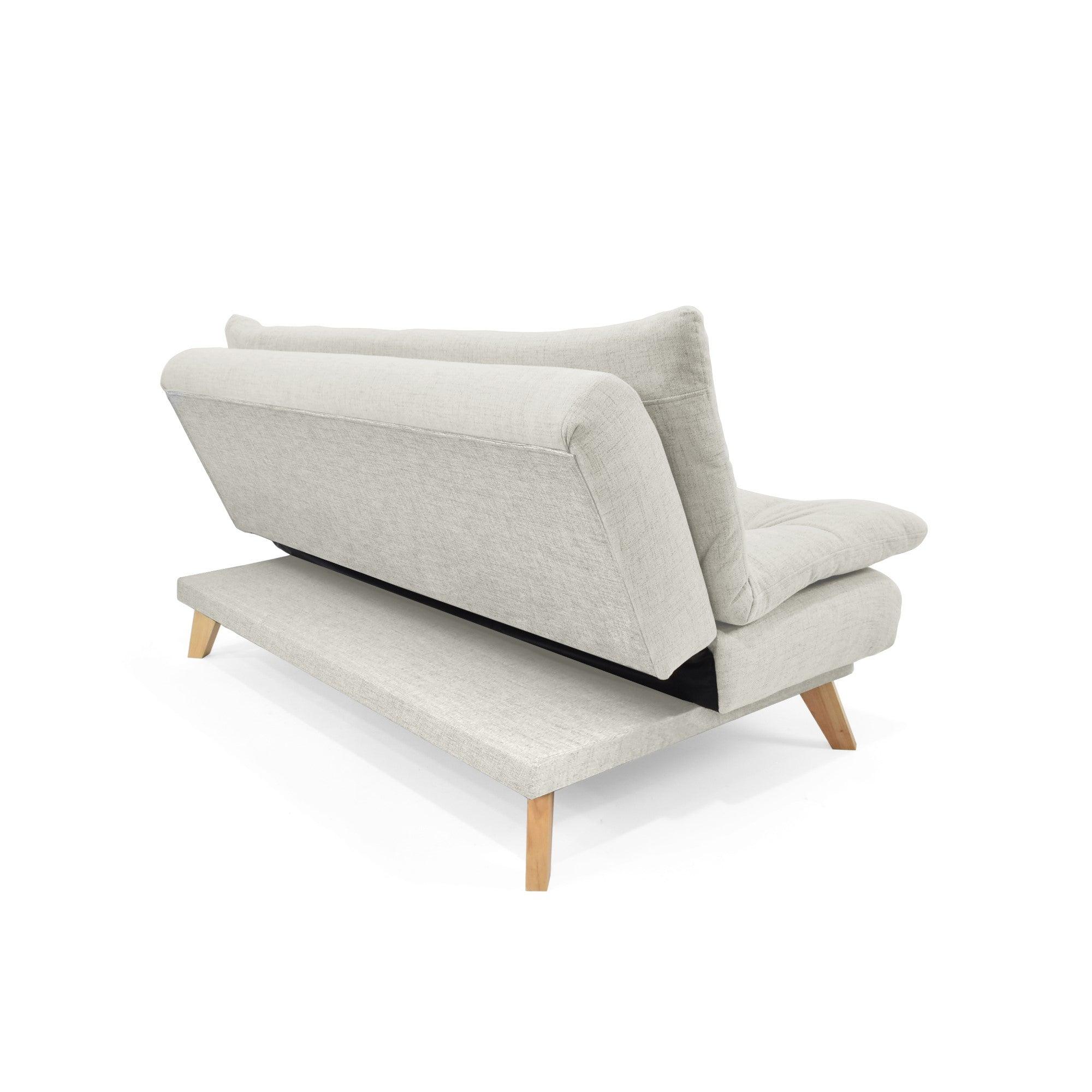 Sofa Cama 3 Posiciones Munich Tela Taupe - VIRTUAL MUEBLES