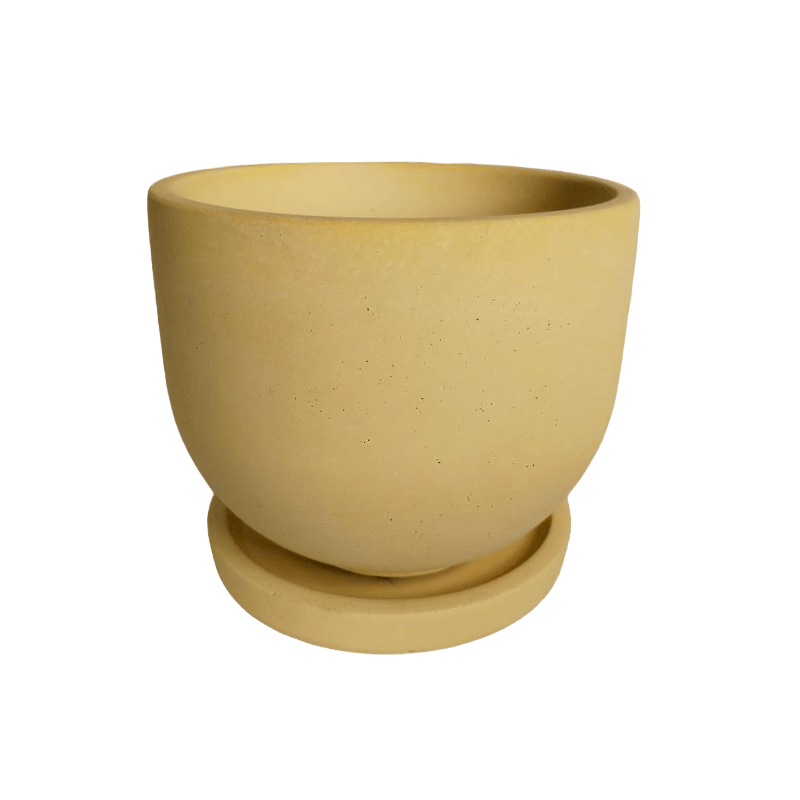 Matera María de Cemento 12.5x15 cm Amarillo - VIRTUAL MUEBLES