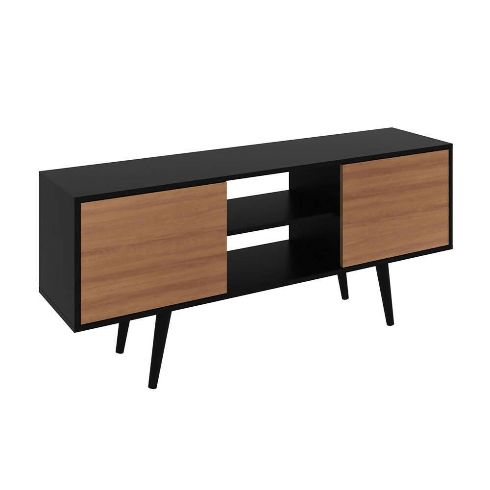 Mesa para TV Ecuador Negro/Almendra - VIRTUAL MUEBLES