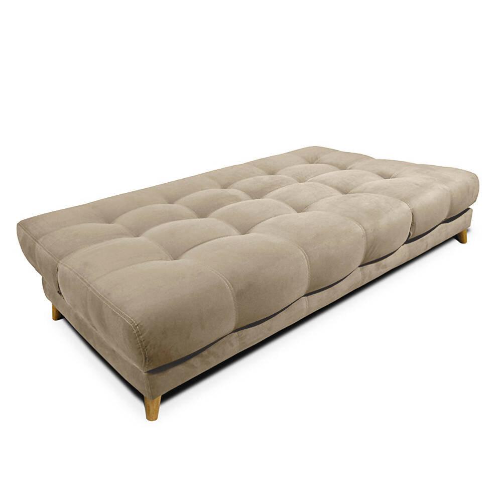 Sofacama Martins 5 Posiciones Tela Camel - VIRTUAL MUEBLES