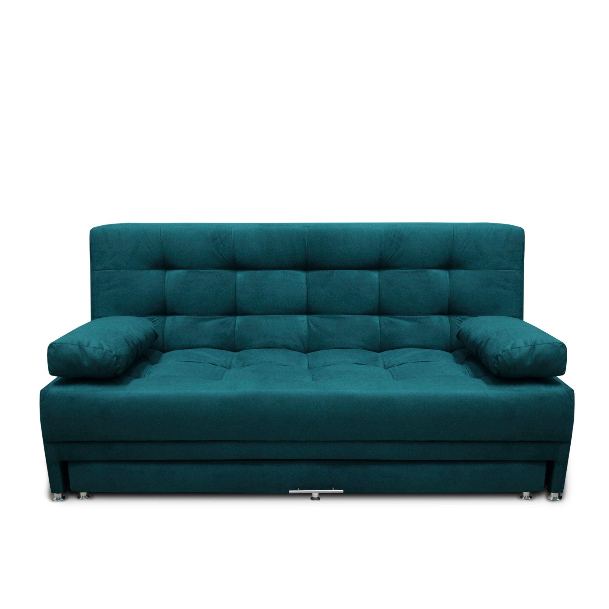 Sofacama Tarima Matter Tela Turquesa - VIRTUAL MUEBLES