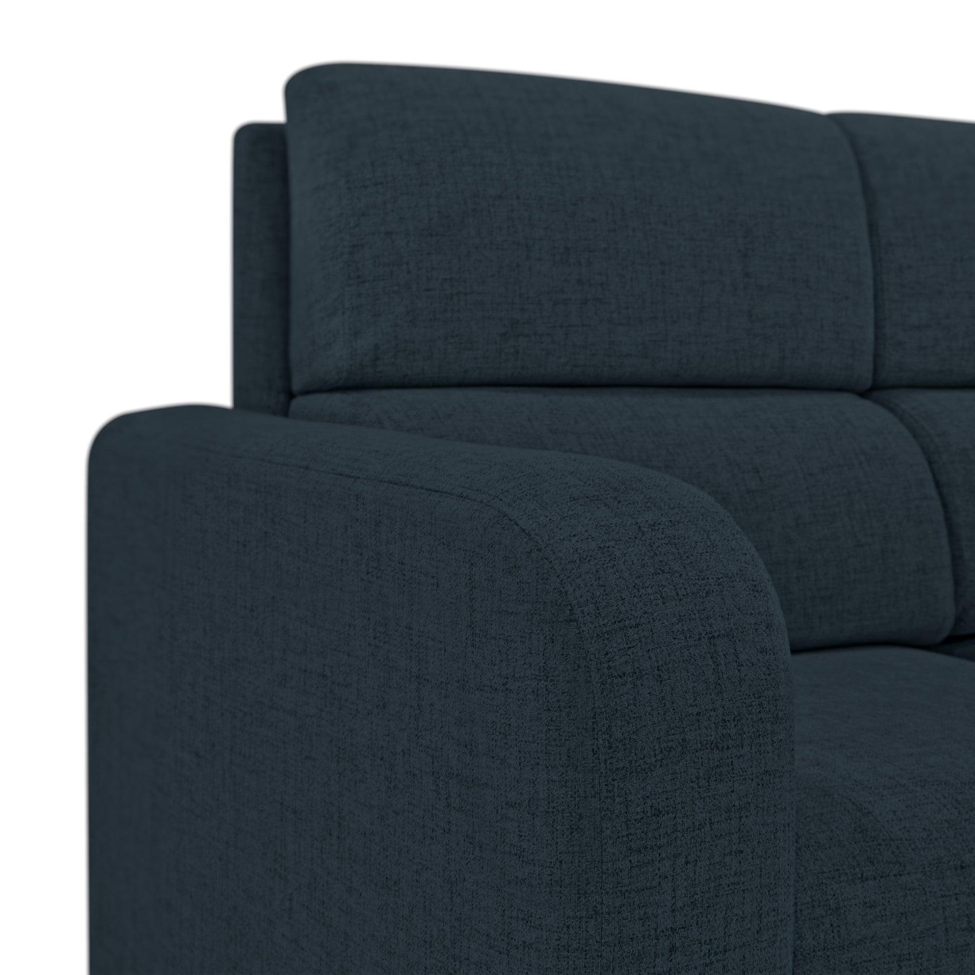 Sofá Bethel 3 Puestos Tela Poliester Plomo - VIRTUAL MUEBLES