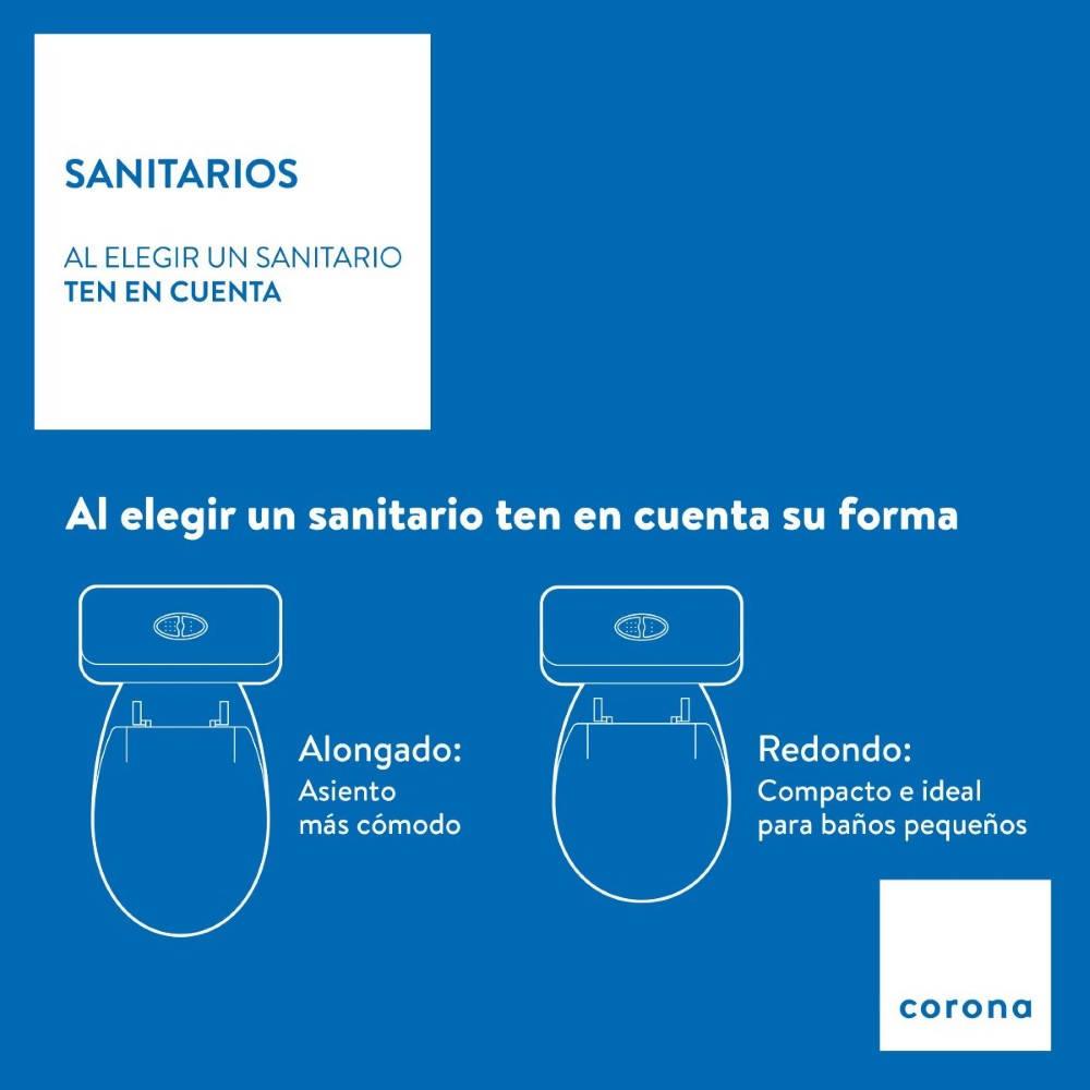 Sanitario Corona Montecarlo Advance Redondo Blanco - VIRTUAL MUEBLES