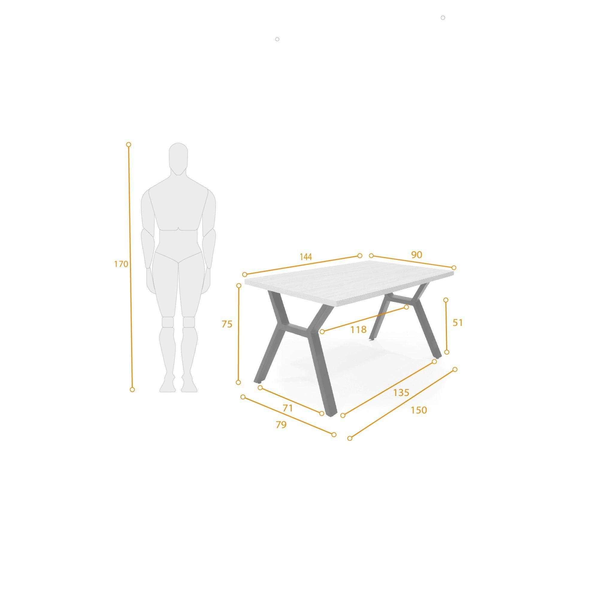 Mesa de Comedor Miura 4 Puestos Duna