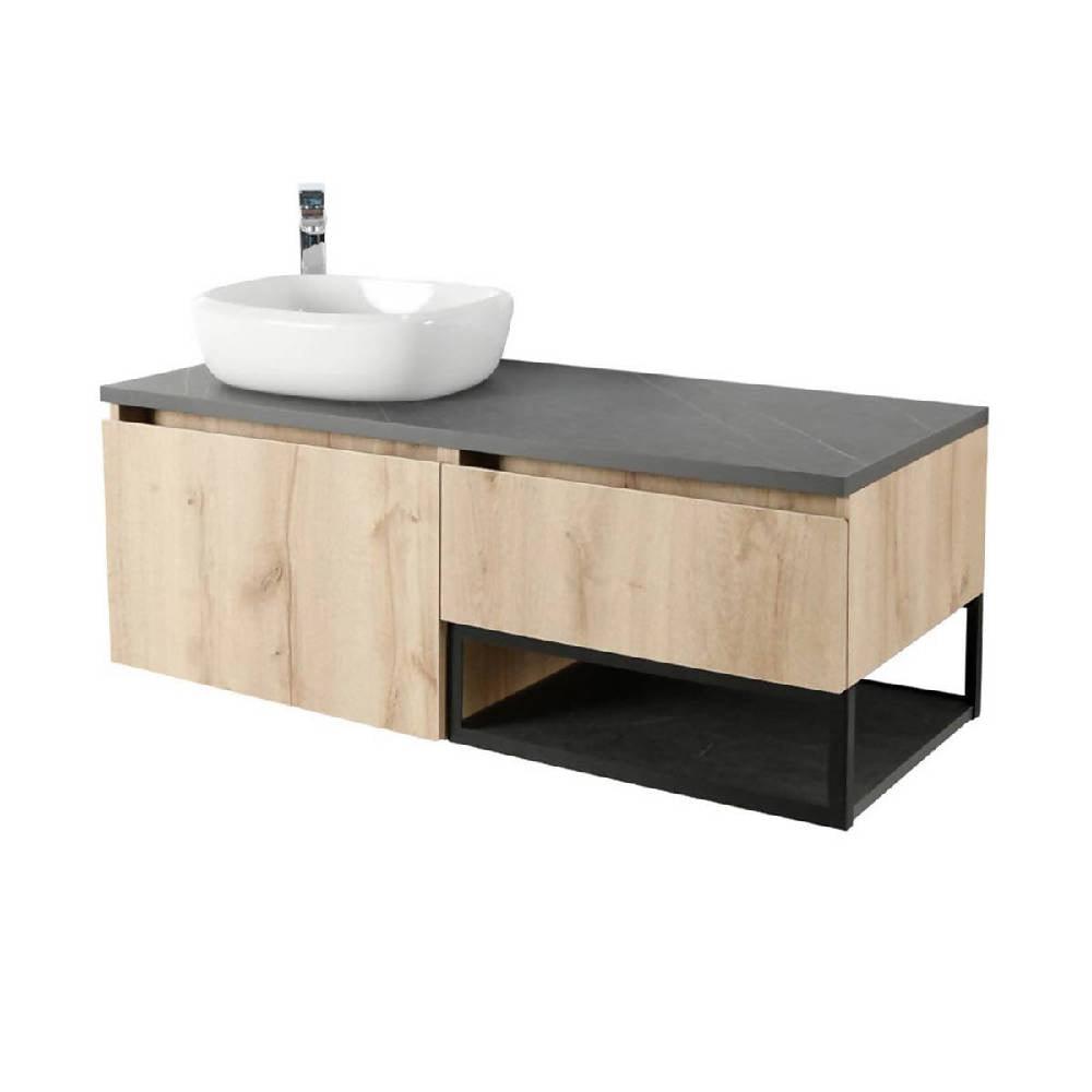 Mueble Corona Plus 120 Cm Con Lavamanos Cascade Izquierdo - VIRTUAL MUEBLES