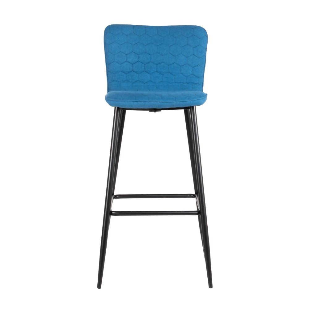 Silla Bar Alta Denny Azul - VIRTUAL MUEBLES
