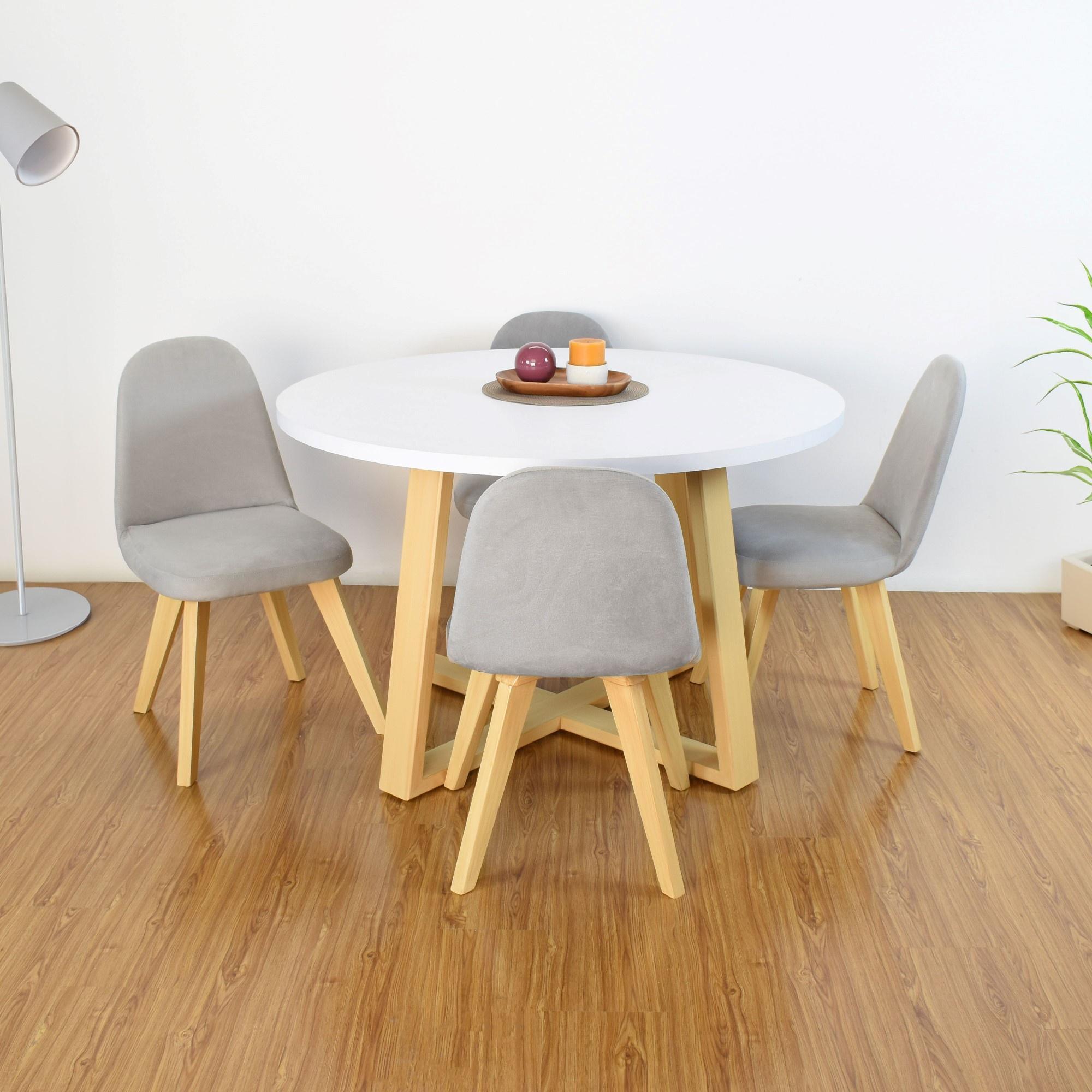 Mesa de Comedor Maine 4 Puestos Blanco