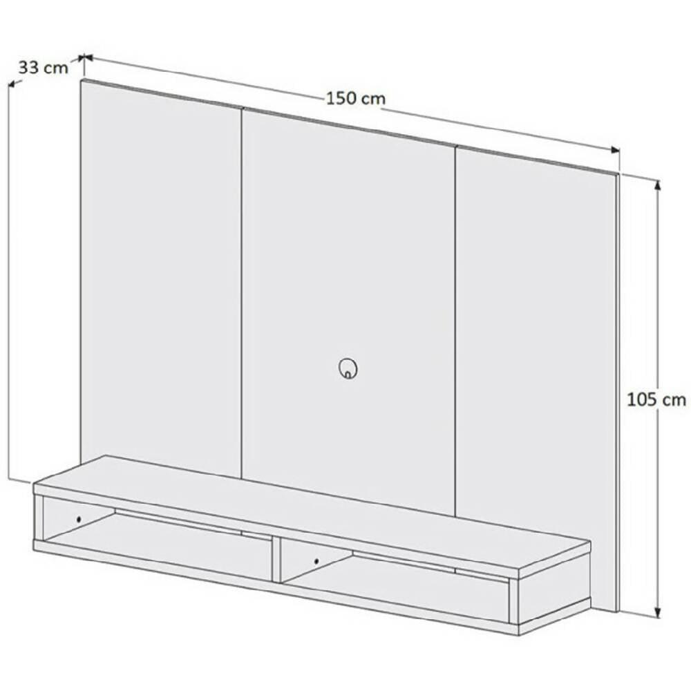 Panel TV California Caramelo/Beige