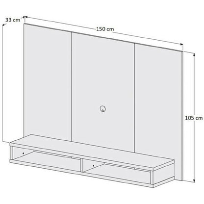 Panel TV California Caramelo/Beige
