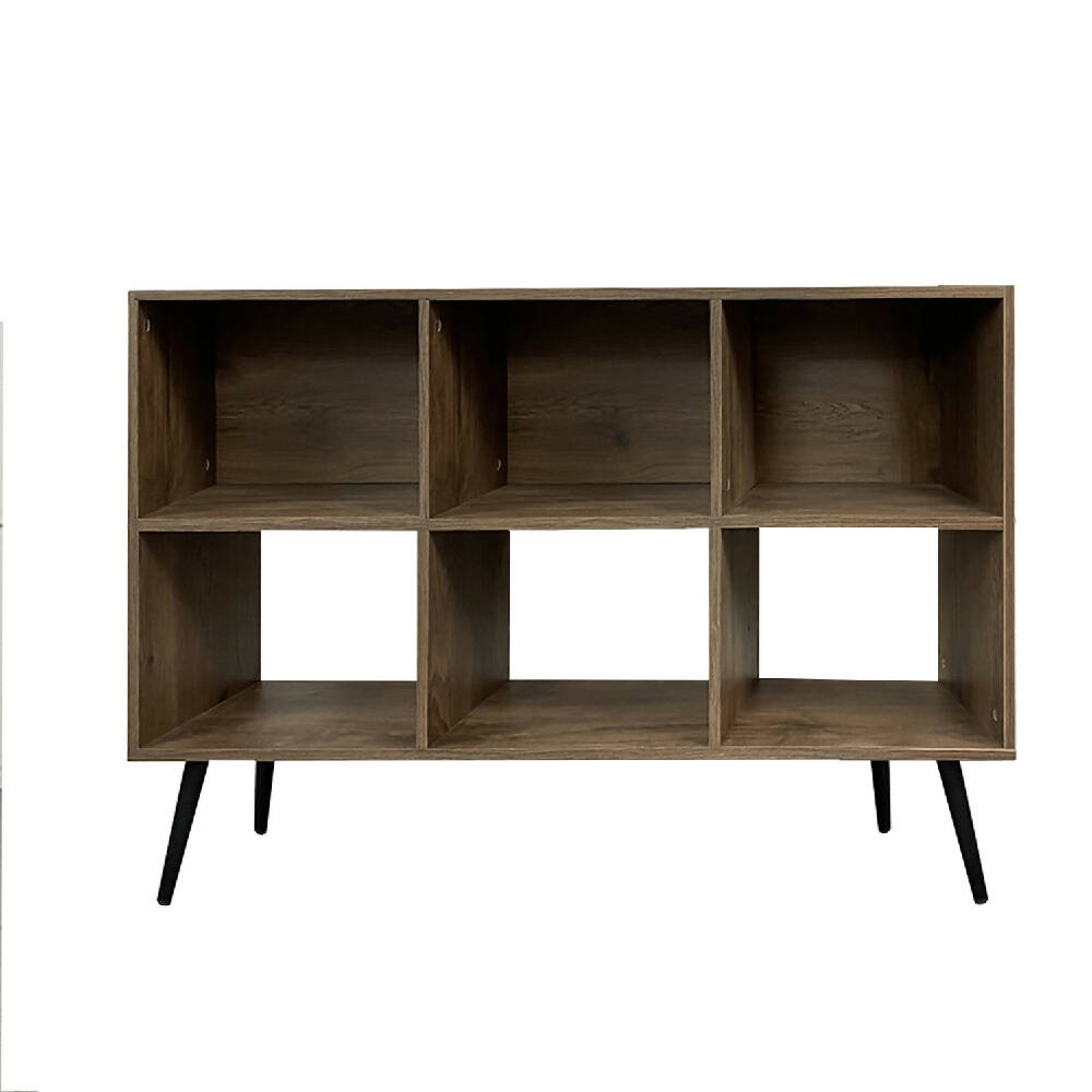 Biblioteca Horizontal Pop (80x120x30) Madera Oscura