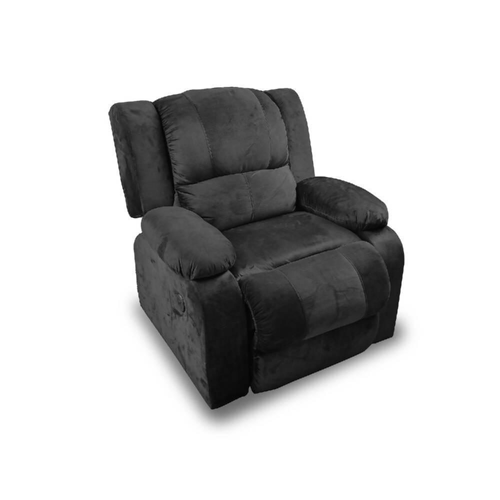 Silla reclinomatíc microfibra negro - VIRTUAL MUEBLES