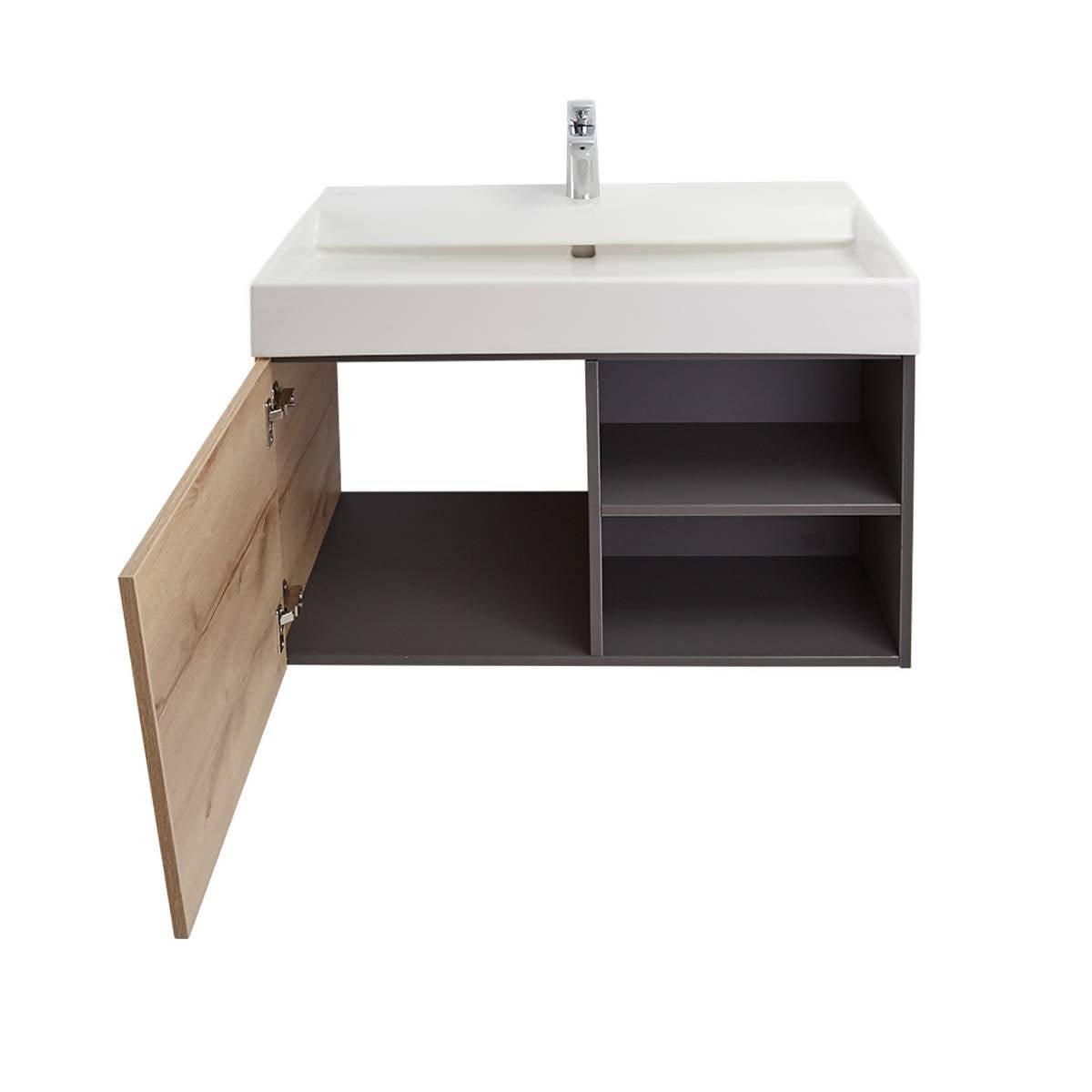 Mueble Corona Fussion Vital 80 Cm Con Lavamanos - VIRTUAL MUEBLES