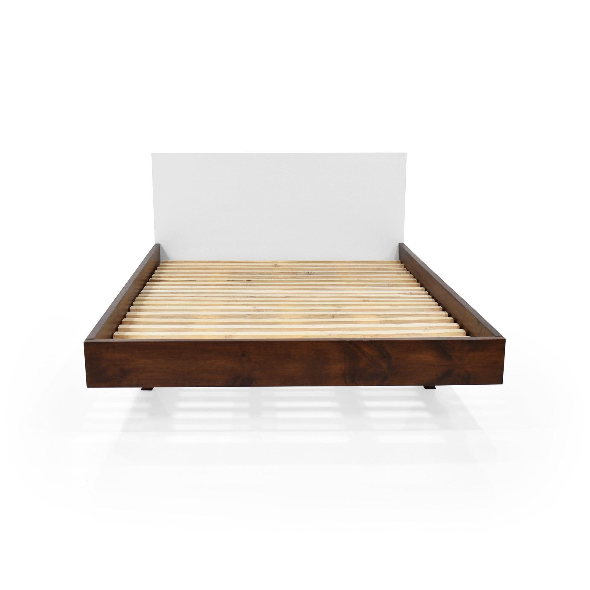 Cama Lanus Doble 146 cm x 196 cm - Blanco - VIRTUAL MUEBLES