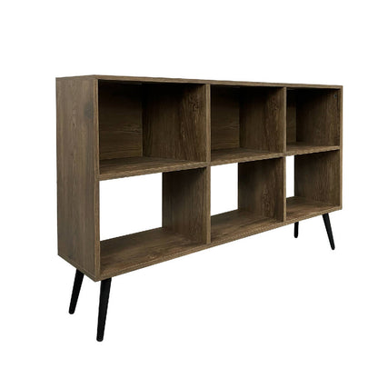 Biblioteca Horizontal Pop (80x120x30) Madera Oscura